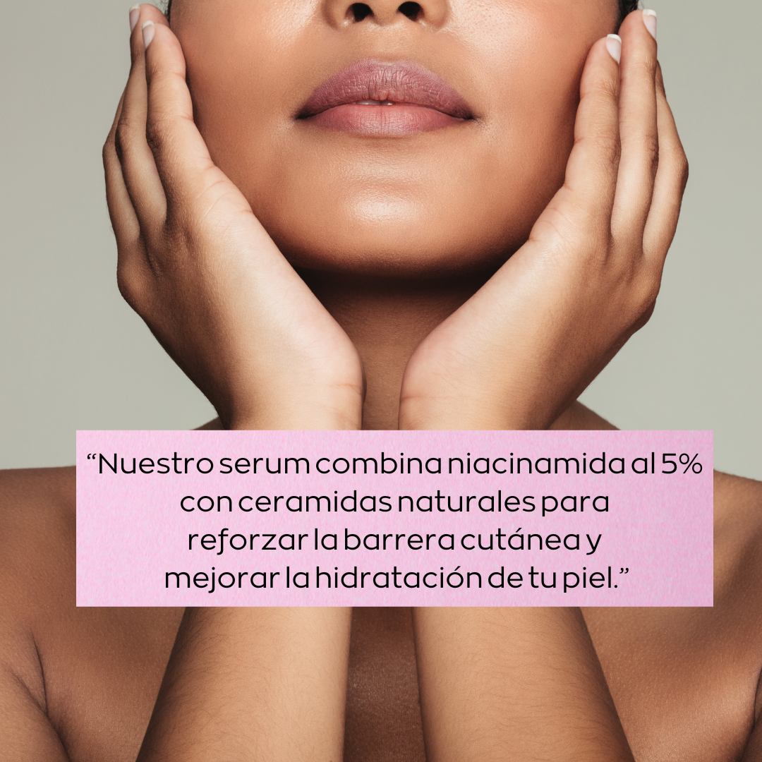 Kit Facial 3 pasos de Niacinamida para manchas e imperfecciones: Crema, Serum y Jabón. Piel, Suave y Sin Imperfecciones