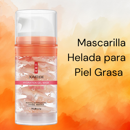 JOMTAM  Mascarilla facial hidratante en gel con tocoferol y vitamina E. Hidratante para piel grasa. Piel hidratada sin el molesto aspecto graso.