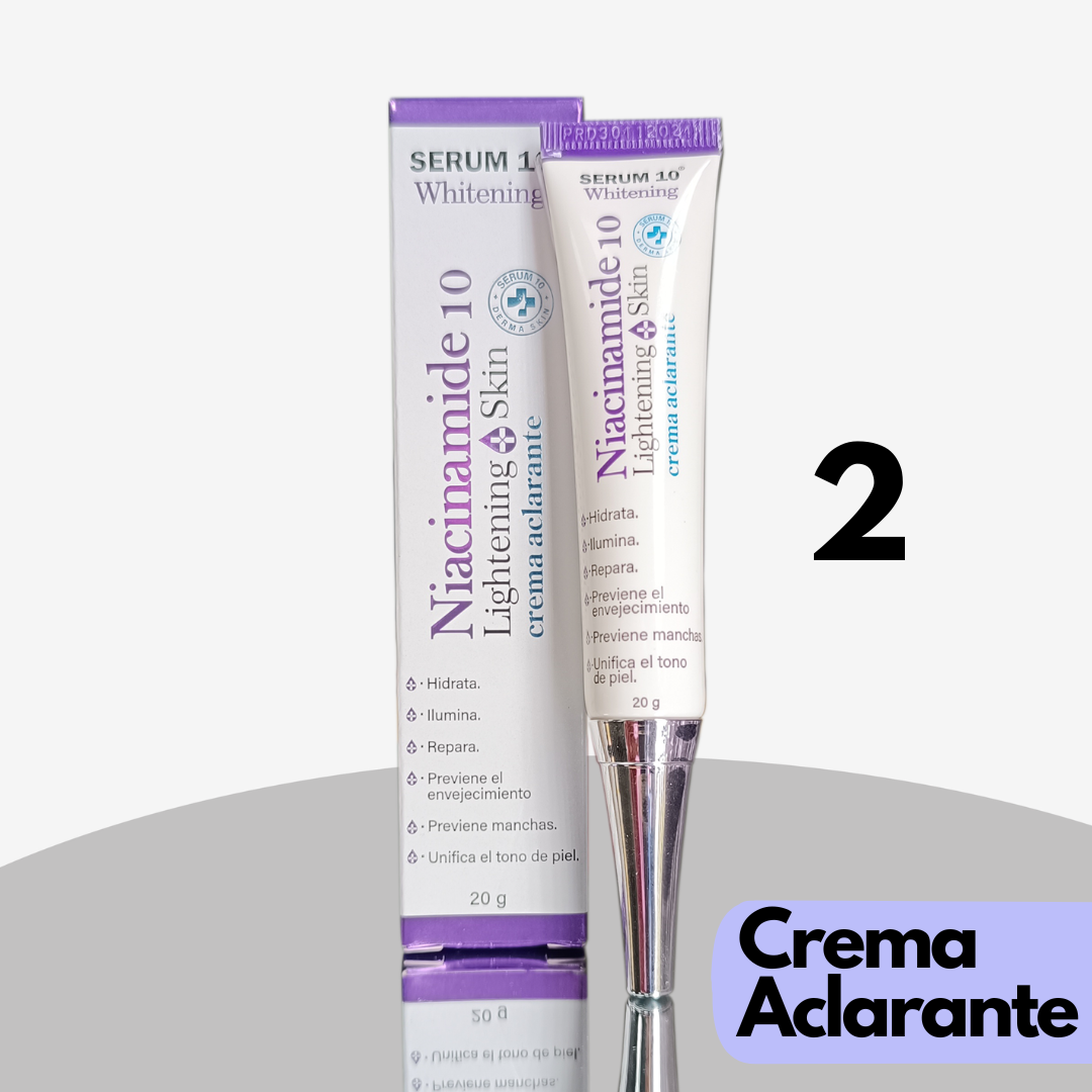 Kit Facial 3 pasos de Niacinamida  para manchas e imperfecciones: Crema, Serum y Jabón.  Piel, Suave y Sin Imperfecciones