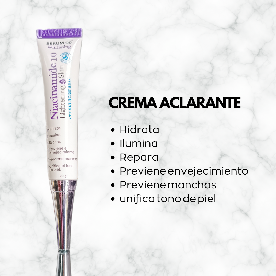Kit Facial 3 pasos de Niacinamida  para manchas e imperfecciones: Crema, Serum y Jabón.  Piel, Suave y Sin Imperfecciones