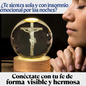 Lámpara 3D Jesús en la Cruz: Siente la presencia de Jesús. Perfecta para oración y conexión espiritual.