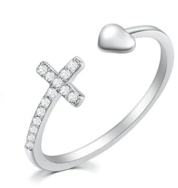 Anillo de oración ajustable / A mí Hija Hermosa. Cuando te sientas abrumado acuérdate siempre de rezar.